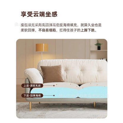 Cream Luxury Corner Sofa — Modern 3-Seat Living Room Sofa