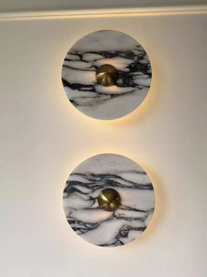 Marble Wall Sconce — Luxury Stone Wall Lamp for Living Room, Bedroom & Bathroom