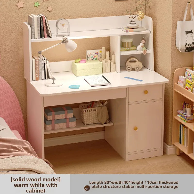 Space-Saving Computer Desk with Integrated Bookshelf Jonine’s Corner