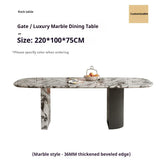 Any Size Custom Luxury French Rectangle Marble Dining Table Cream Aesthetic Designer Villa Home Natural Stone Dining Table Sturd Jonine’s Corner