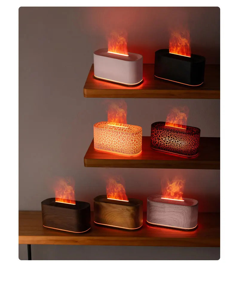 Flicker & Flow — Flame Effect Aromatherapy Diffuser & Humidifier