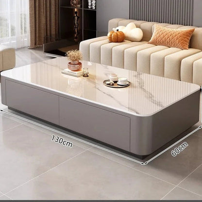 Nordic Clear Designer Coffee Table — Minimalist Living Room Décor