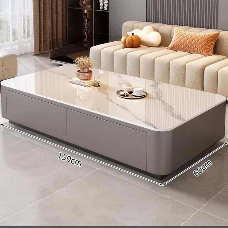 Nordic Clear Designer Coffee Table — Minimalist Living Room Décor