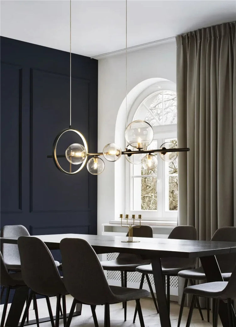 Modern Glass Bubbles Led Pendant Lights for Table Dining Room Kitchen Bar Chandeliers Lamps Home Decor Lusters Lighting Fixture Jonine&