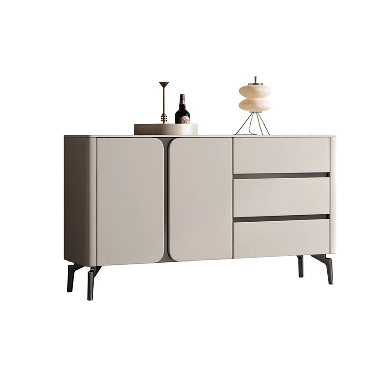 Premium Minimalist Display Cabinet — Light Luxury Living Room Storage