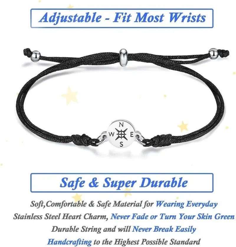 Graduation Gift Box Set — Compass, Bracelet & Keepsake Card