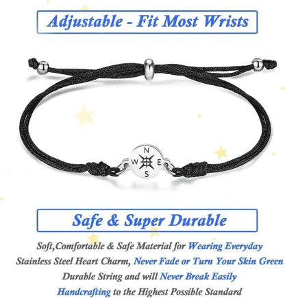Graduation Gift Box Set — Compass, Bracelet & Keepsake Card