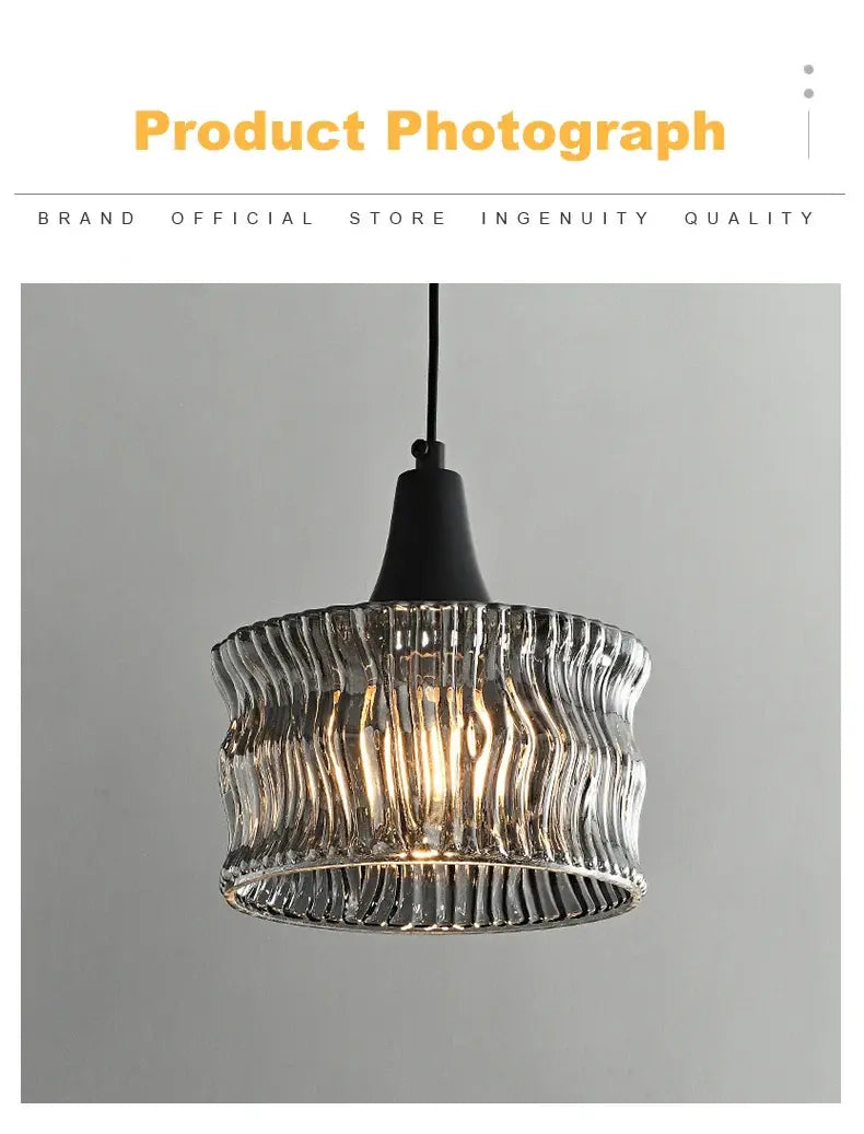 Nordic Glass LED Pendant Lamp – Modern Luxury Hanging Light