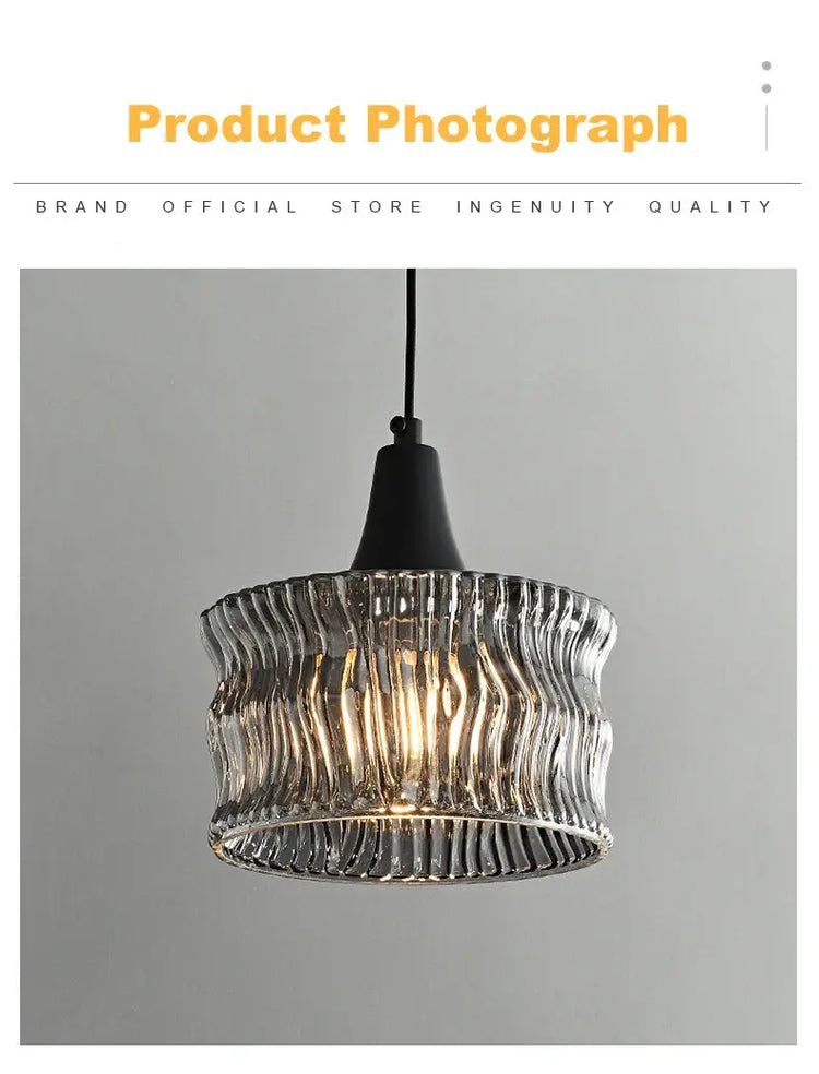Nordic Glass LED Pendant Lamp – Modern Luxury Hanging Light