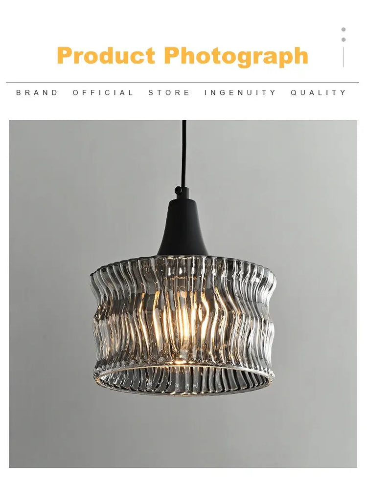 Nordic Glass LED Pendant Lamp – Modern Luxury Hanging Light