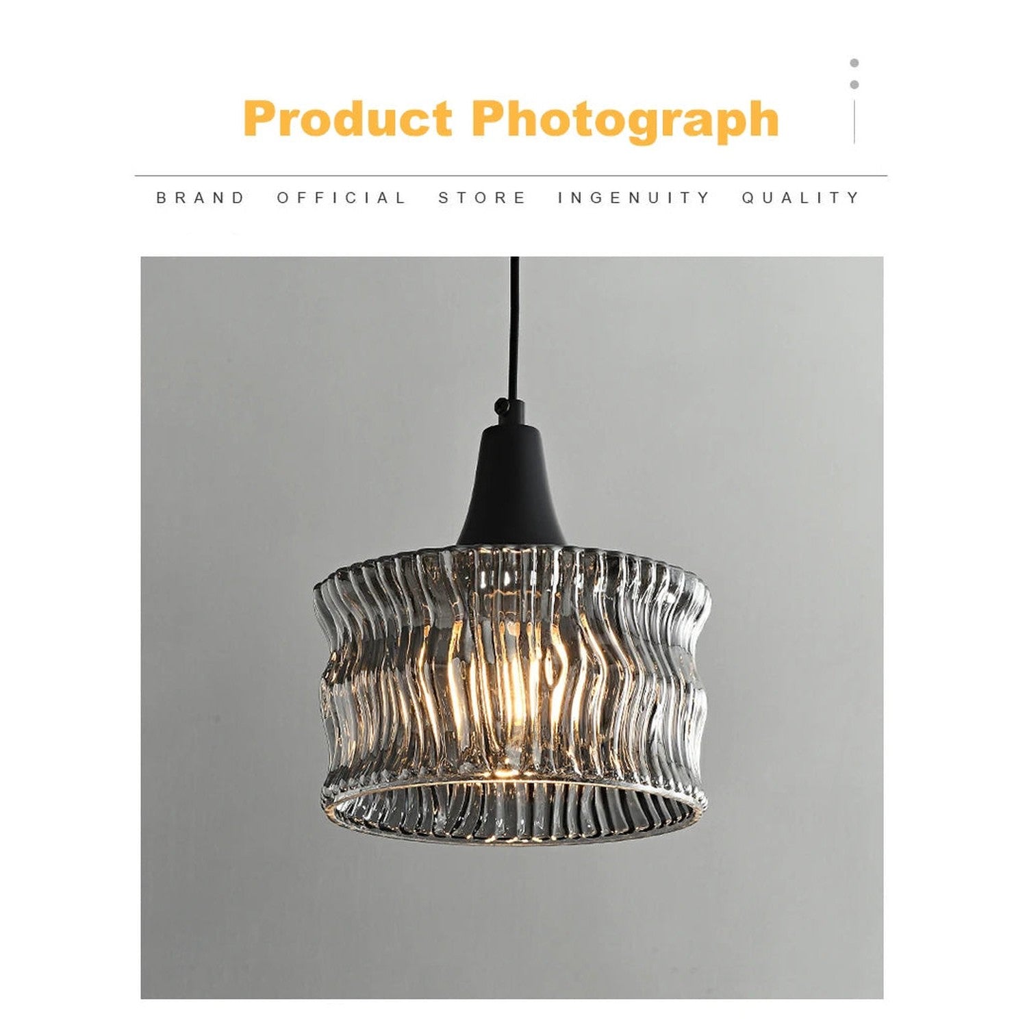 Nordic Glass LED Pendant Lamp — Modern Luxury Hanging Light for Dining Room &amp; Living Room
