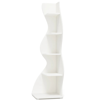 The Corner That Finally Does Something — Tribesigns 5-Tier Wall Corner Bookshelf & Plant Stand