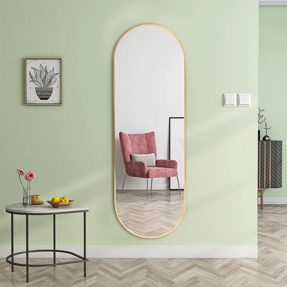 The Mirror That Opens the Room — Oversized Oval Full-Length Mirror