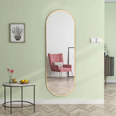 The Mirror That Opens the Room — Oversized Oval Full-Length Mirror