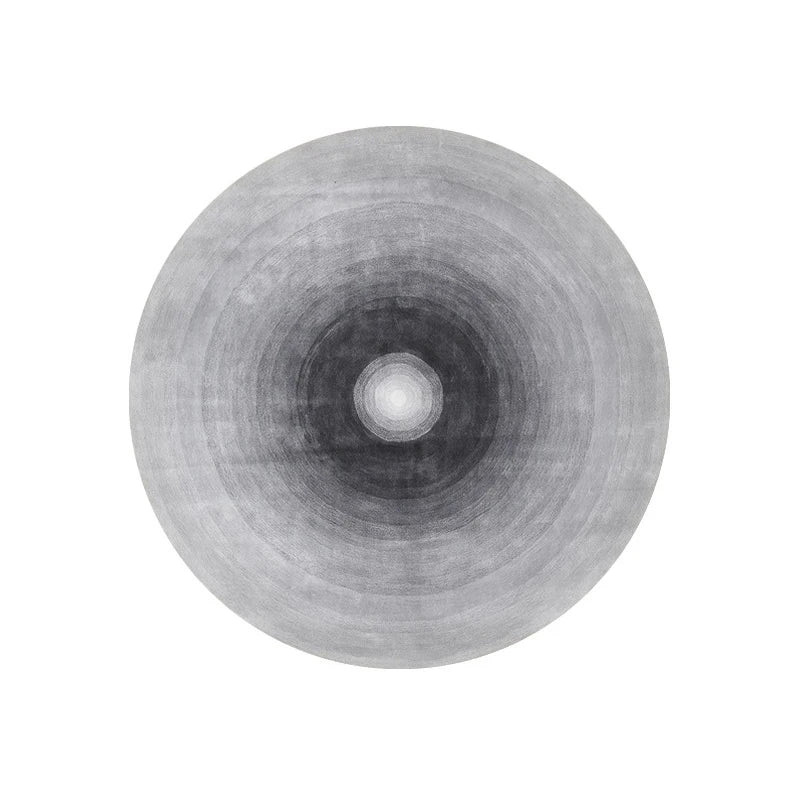 Round Gradient Area Rug — Machine Washable Non-Slip Floor Mat for Living Room & Bedroom