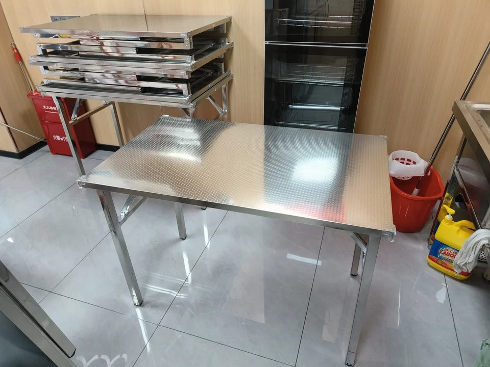 Foldable Stainless Steel Buffet & Serving Table