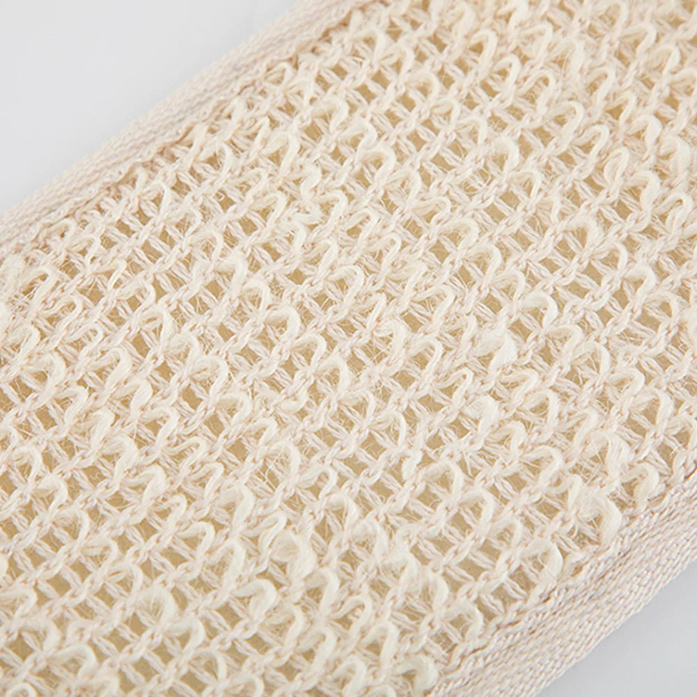 The Deep Clean — Sisal Back Scrubber Belt for Shower Exfoliation