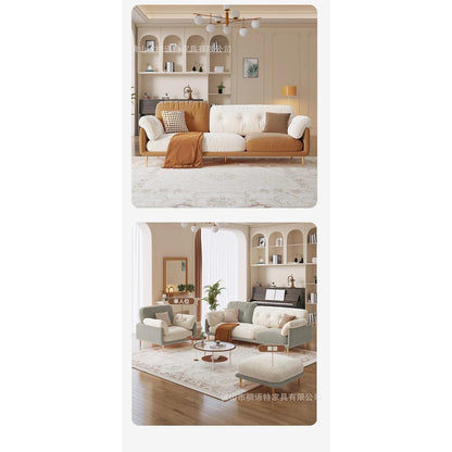 Cream Luxury Corner Sofa — Modern 3-Seat Living Room Sofa