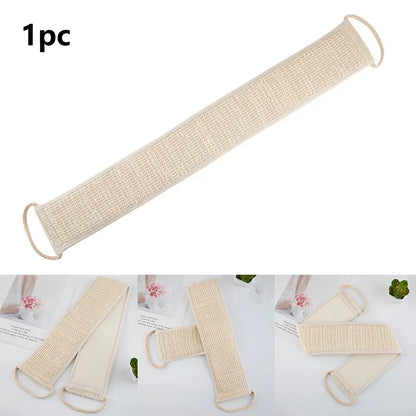 The Deep Clean — Sisal Back Scrubber Belt for Shower Exfoliation