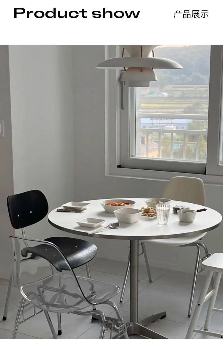 Sit in Style — Luxury Small Round Dining Table with Gold Metal Legs