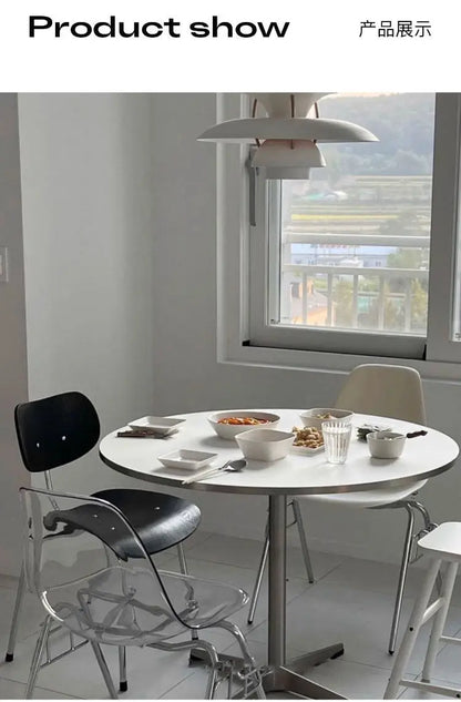 Sit in Style — Luxury Small Round Dining Table with Gold Metal Legs