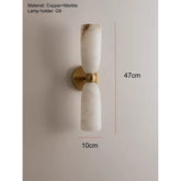 Alabaster Long Wall Sconce — Luxury Marble Wall Lamp for Bedroom & Living Room