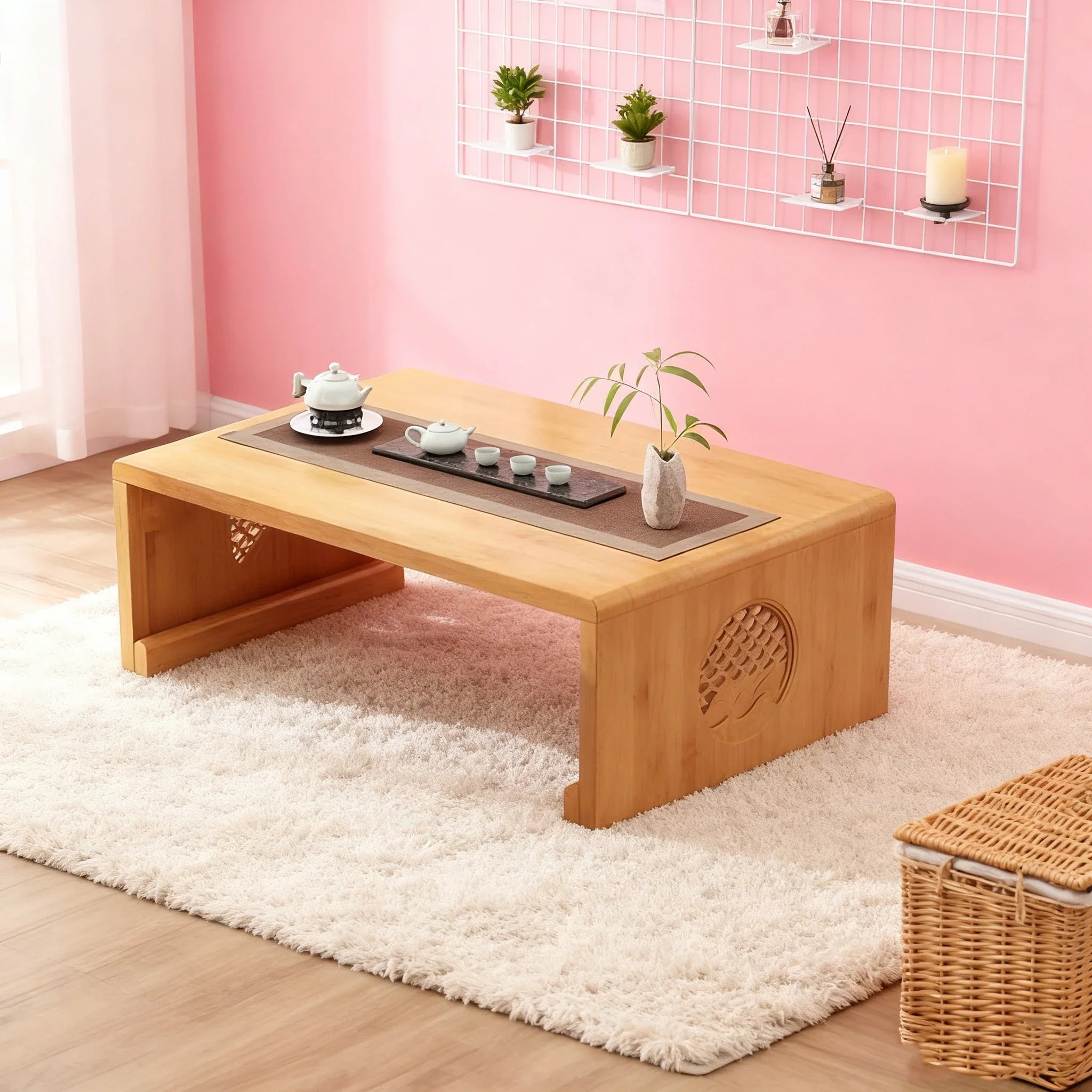 Sit Lower, Live Slower — The Floor-Level Sanctuary Japandi Low Tatami Coffee Table