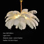 Soft Power — Nordic Ostrich Feather Chandelier for Bedroom & Living Room