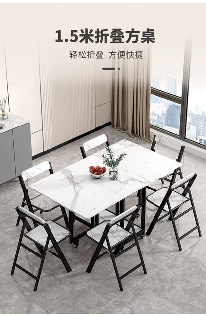 Italian Luxury Foldable Dining Table
