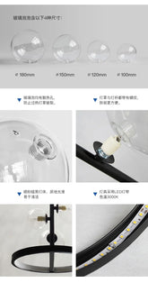 Modern Glass Bubbles Led Pendant Lights for Table Dining Room Kitchen Bar Chandeliers Lamps Home Decor Lusters Lighting Fixture Jonine&