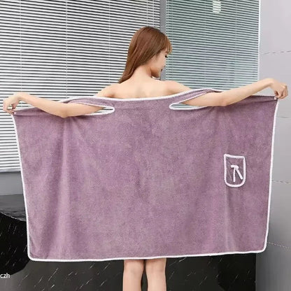 Wrap &amp; Go — Wearable Fast-Dry Bath &amp; Beach Towel (140×85cm)