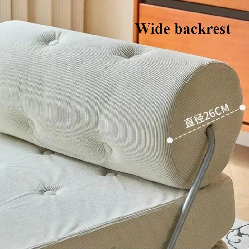 Foldable Nordic Sofa Bed — 1-Person Lazy Sofa for Bedroom & Living Room