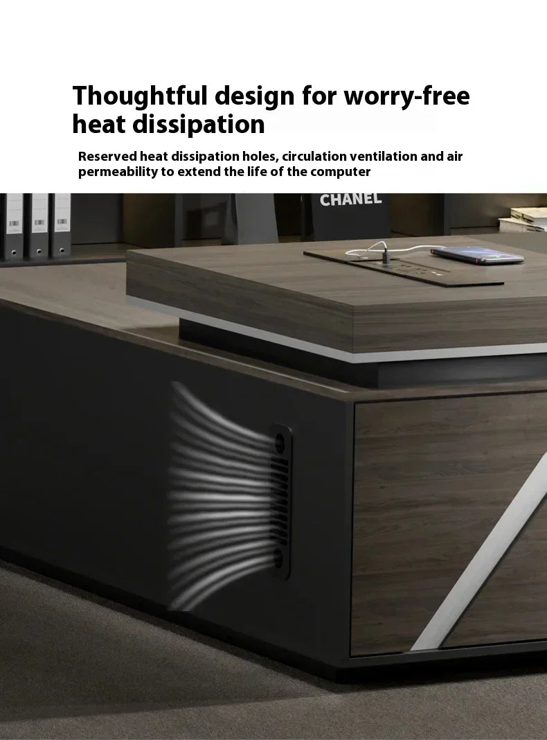 Elevable Corner Desk — Height-Adjustable Home Office Writing Table