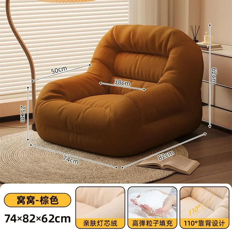 Breathable Fabric Sofa Bed — Compact Modern Living Room Sofa