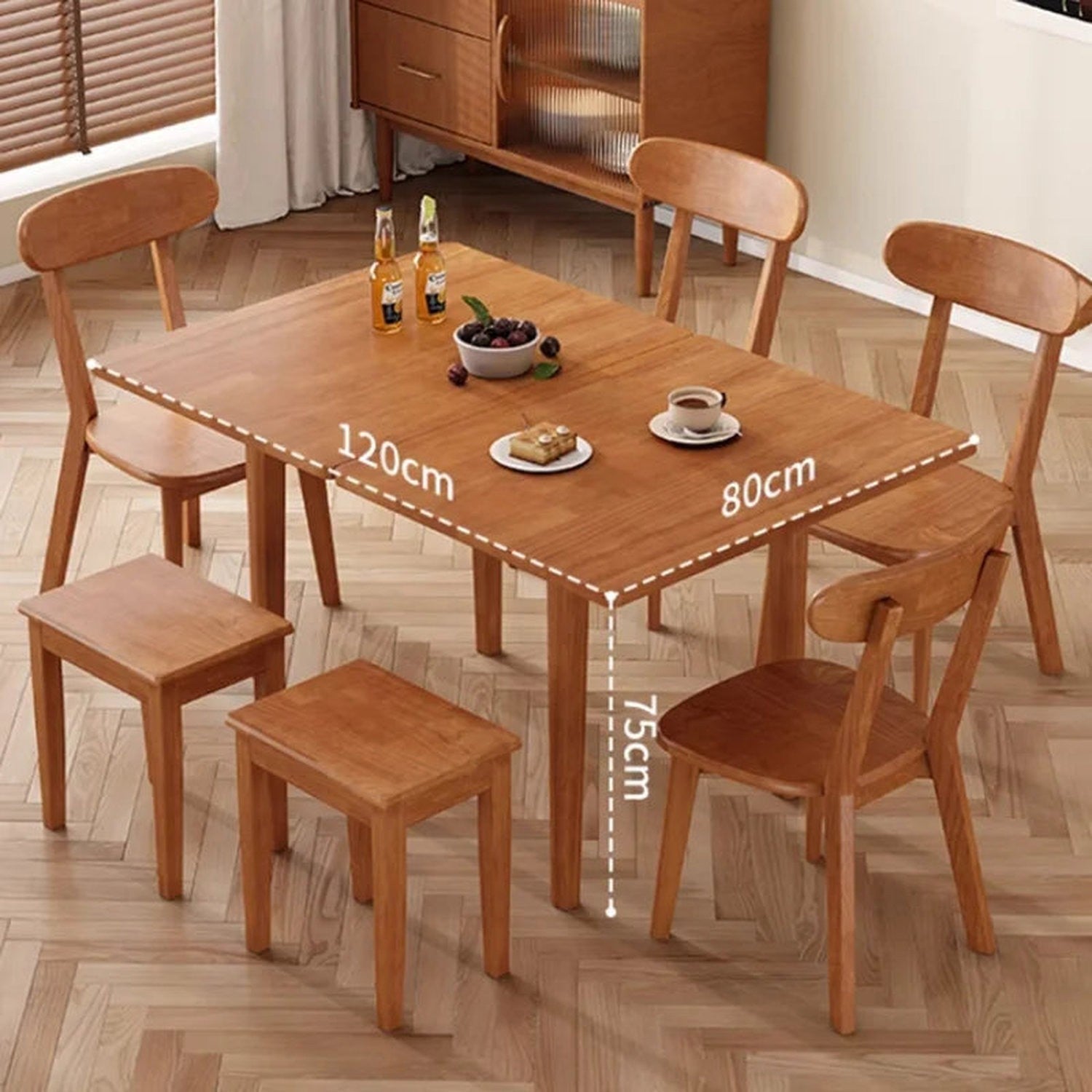 Glamour European Dining Table with Storage