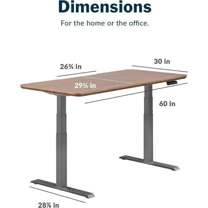 Work Better, Feel Better — 60x30 Electric Standing Desk with Dual Motor & Memory Presets