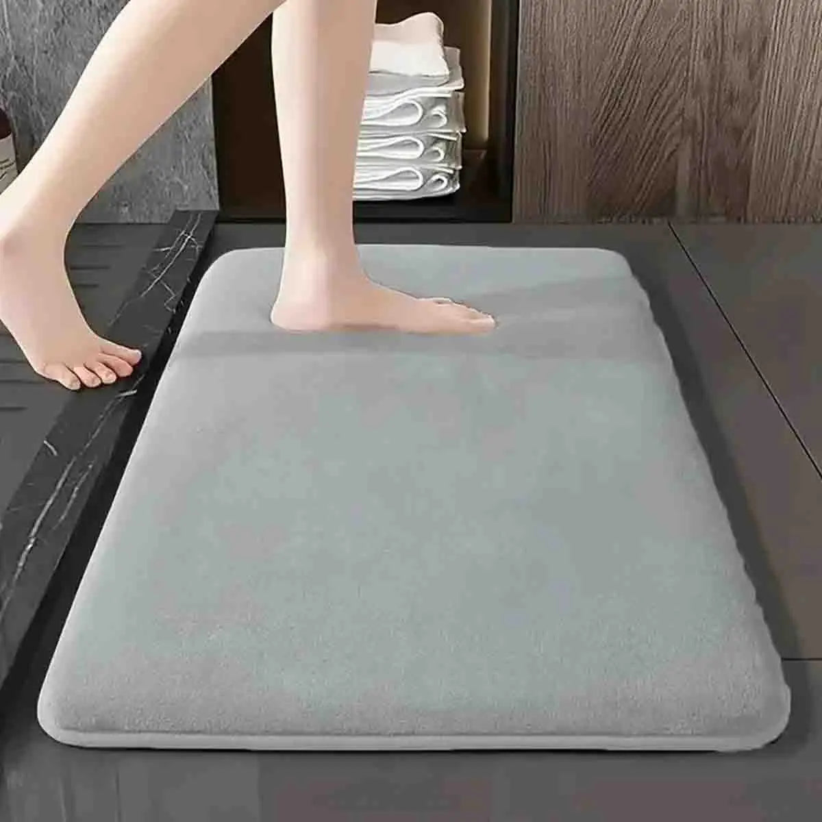 Soft Landing — Super Absorbent Coral Velvet Anti-Slip Bath Mat