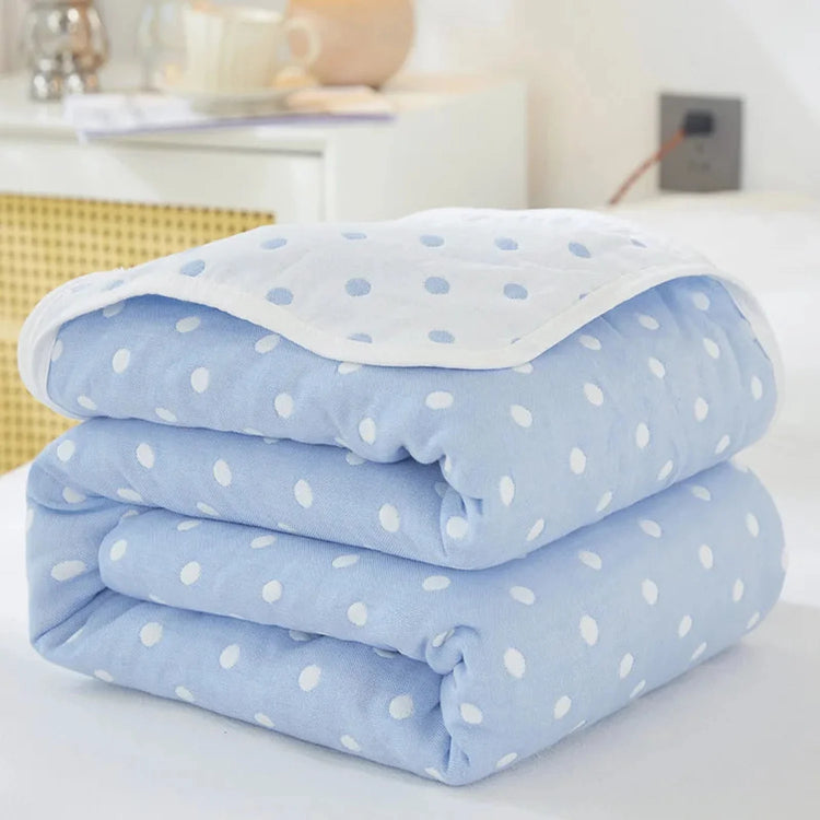 Cool Breathability Summer Quilt Multi-functional Cotton Gauze Fabric Towel Blanket Thin Breathable Duvet Skin-friendly Comforter Jonine’s Corner