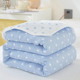 Cool Breathability Summer Quilt Multi-functional Cotton Gauze Fabric Towel Blanket Thin Breathable Duvet Skin-friendly Comforter Jonine’s Corner
