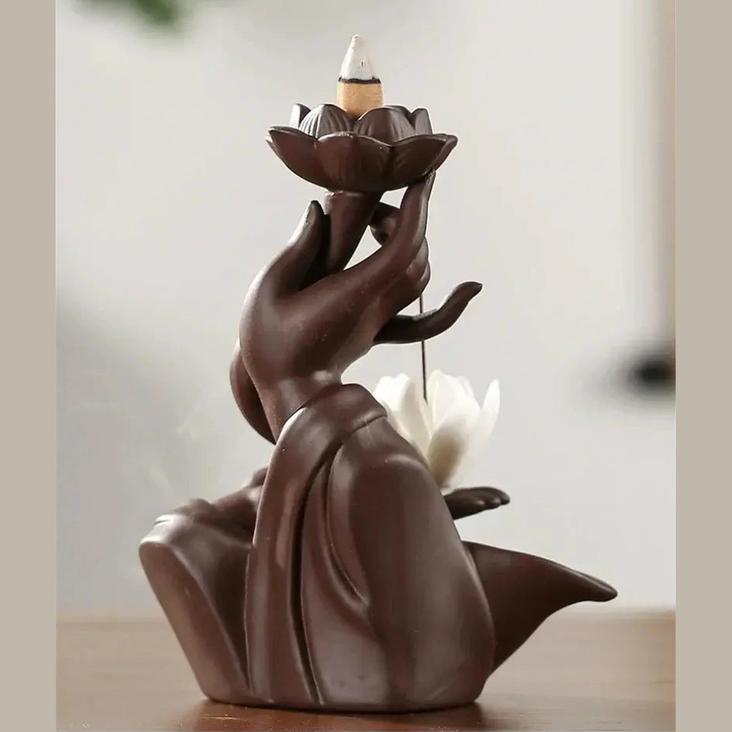 Purple Sand Ceramic Backflow Incense Burner — Zen Home Decor