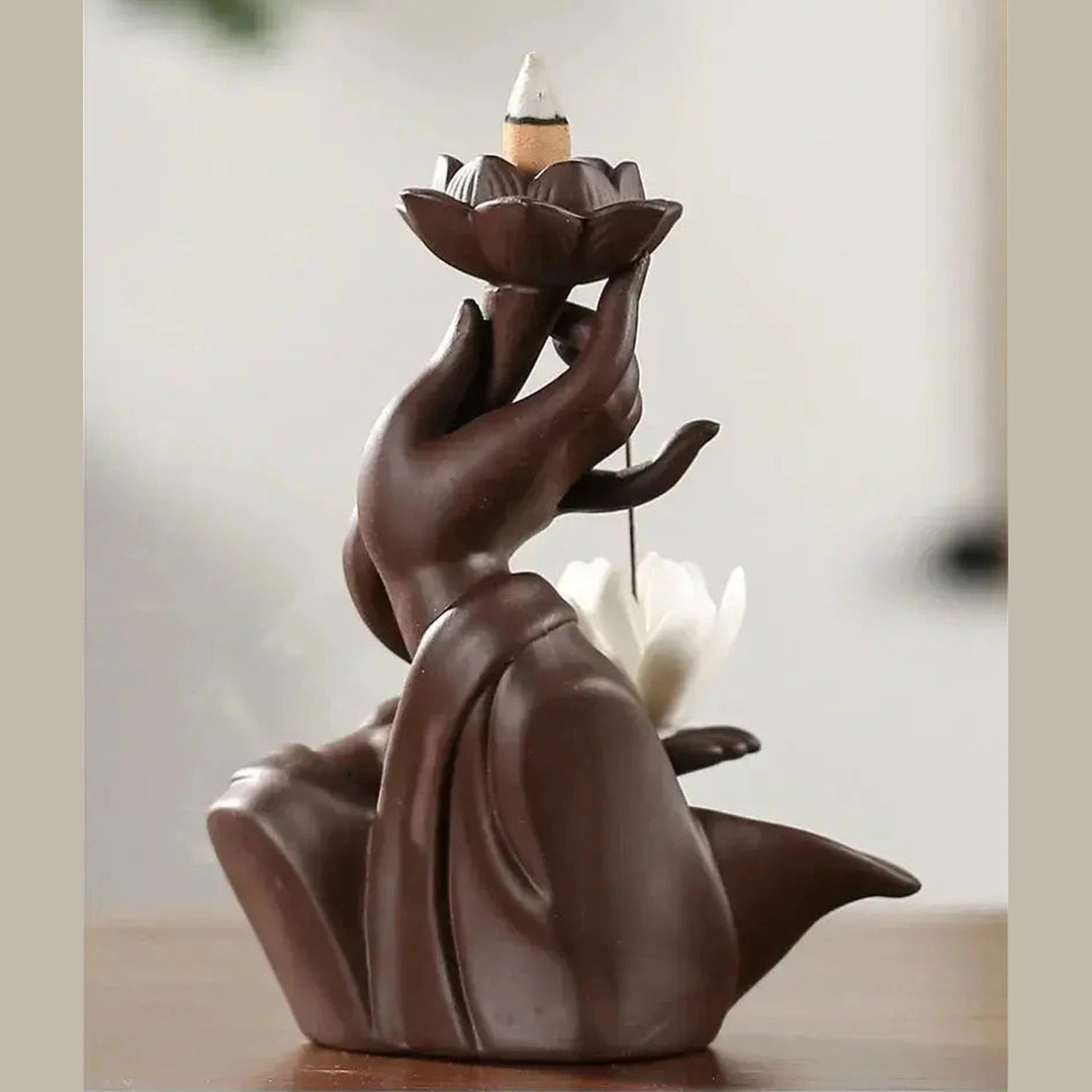 Purple Sand Backflow Incense Burner for Reflux Cone Incense Ceramic Bergamot Lotus OUD Incense Stick Holder Zen Home Decor Jonine’s Corner