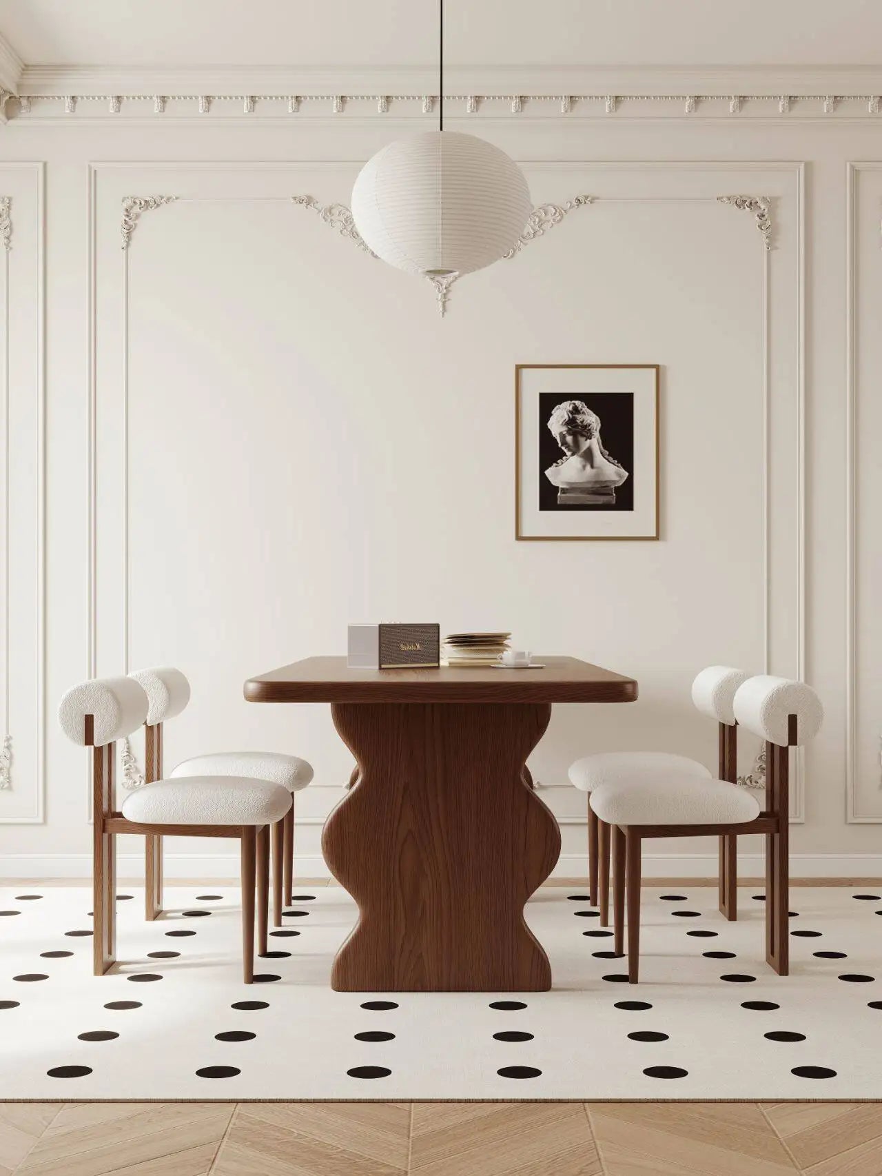 Solid Wood & Pine Dining Table