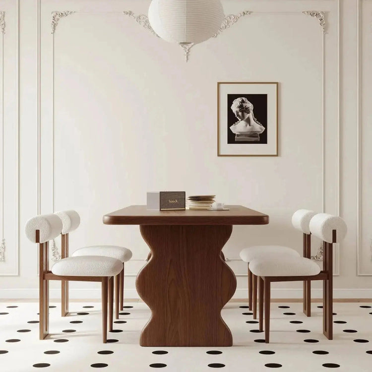 Solid Wood & Pine Dining Table