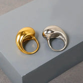 Crystal Zircon Stacking Ring — 18K Gold or Silver Plated, Stainless Steel