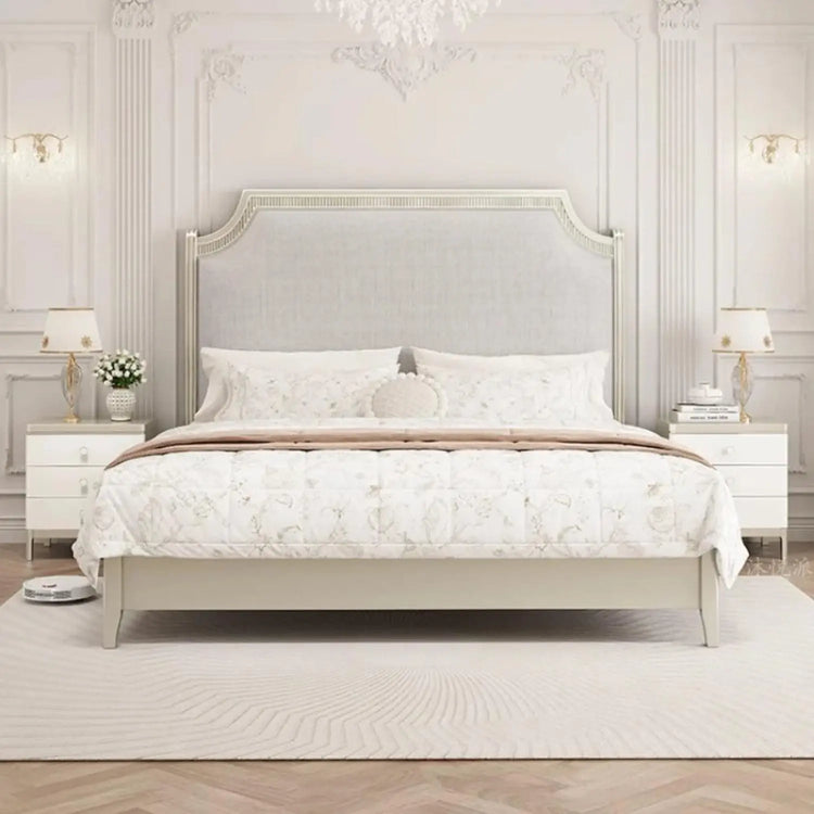 European Minimalist Waterproof Bed Frame with Headboard Jonine’s Corner