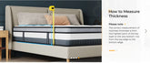 Vesgantti 12" Hybrid Mattress – Memory Foam & Pocket Spring for Medium Firm Comfort
