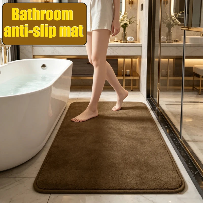Soft Landing — Super Absorbent Coral Velvet Anti-Slip Bath Mat