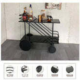 Iron Art Rolling Bar & Serving Cart Jonine’s Corner