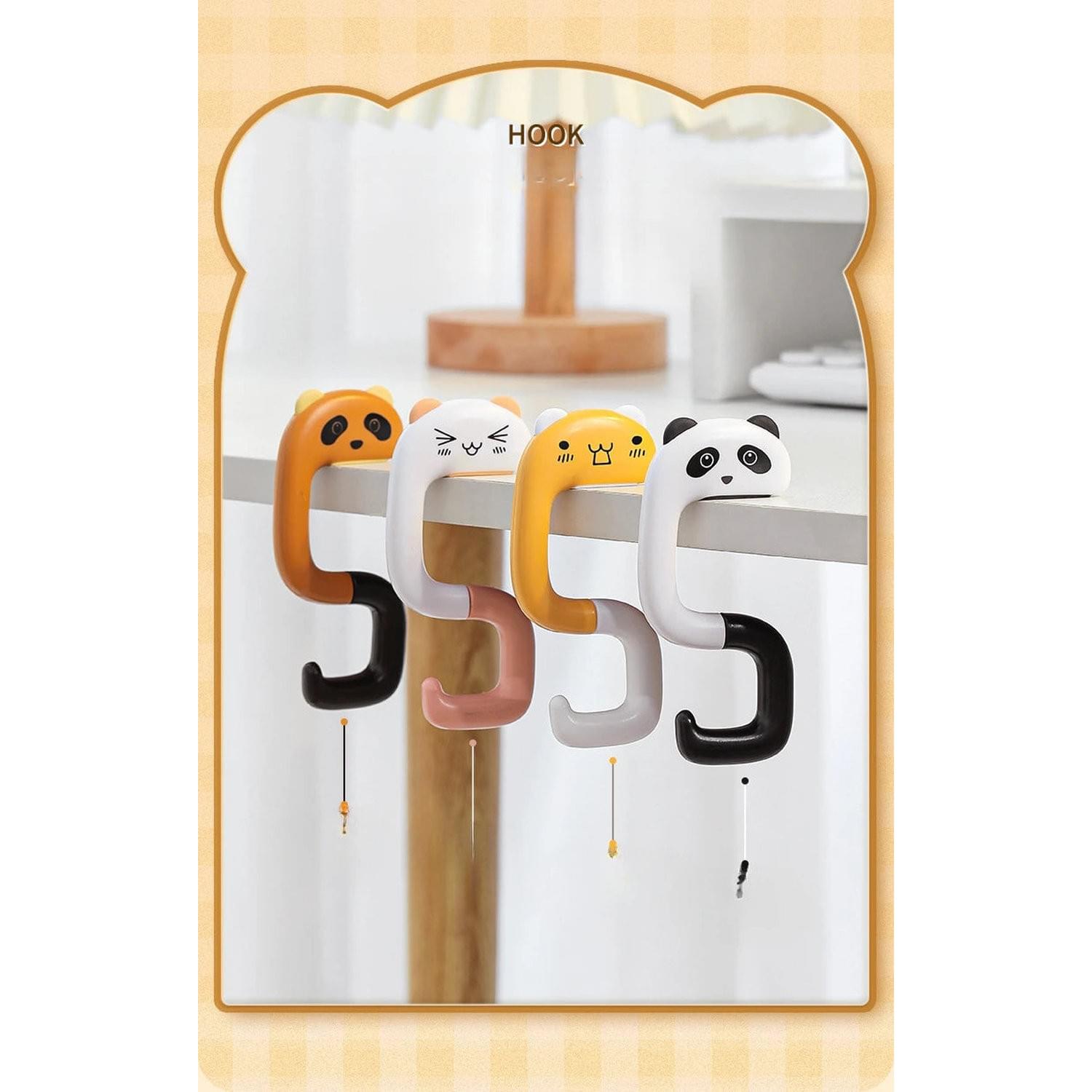 Hang It, Hide It — No-Drill Desk Side Hanging Organizer with Bag Hook