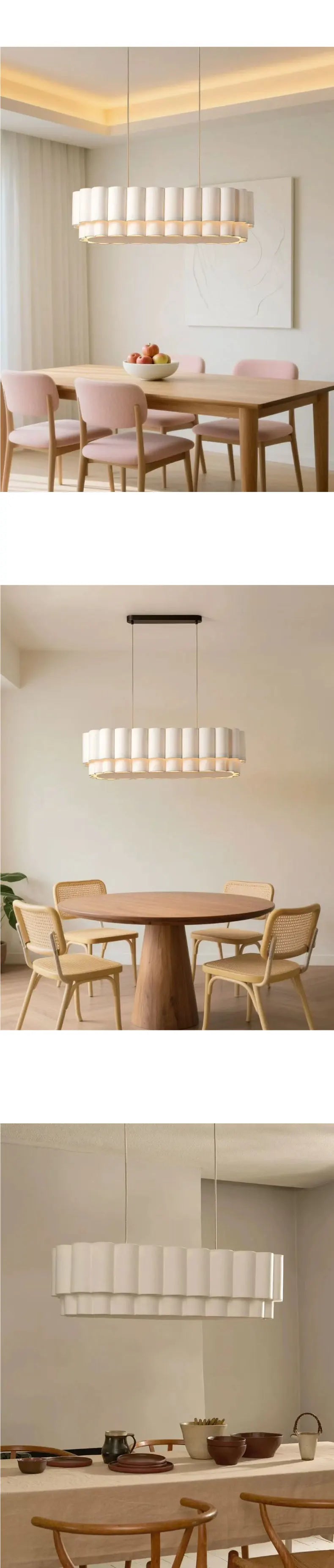 American Wabi Sabi Fabric Pendant Light Living Dining Room Loft Bar Droplight Lighting Home Decor Bedroom Hanging  Chandelier